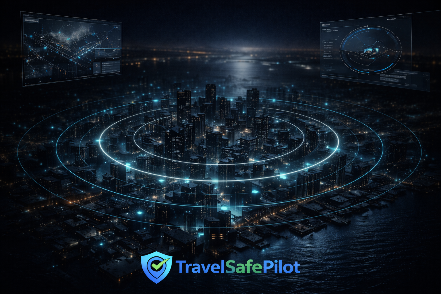 TravelSafePilot situational awareness architecture visualization with spatial overlay rings